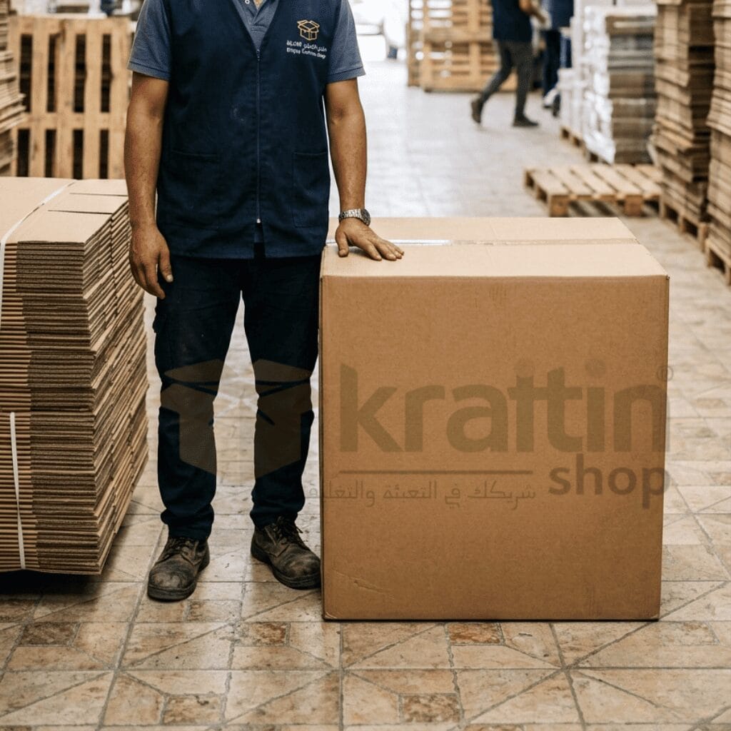 كرتونة شحن 5 طبقات دبل وول مقاس 70×70×70 — كراتين شوب