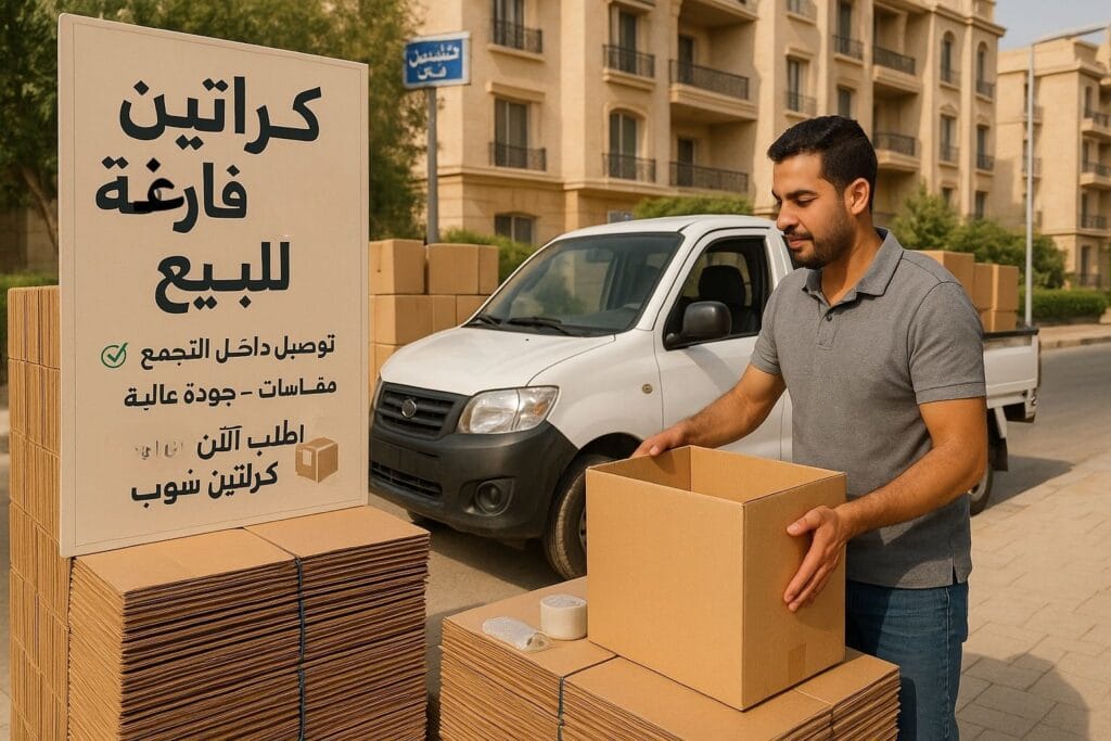 1 بيع كراتين فارغة بالتجمع