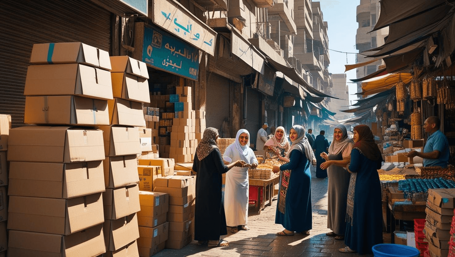 سوقل أماكن بيع كراتين فارغة في أكتوبر - مشهد محلي