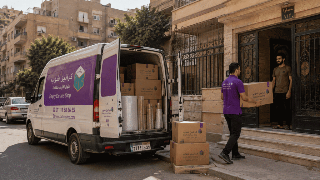 بيع كراتين فارغة في حلوان لتجهيز نقل العفش وتغليف الأغراض