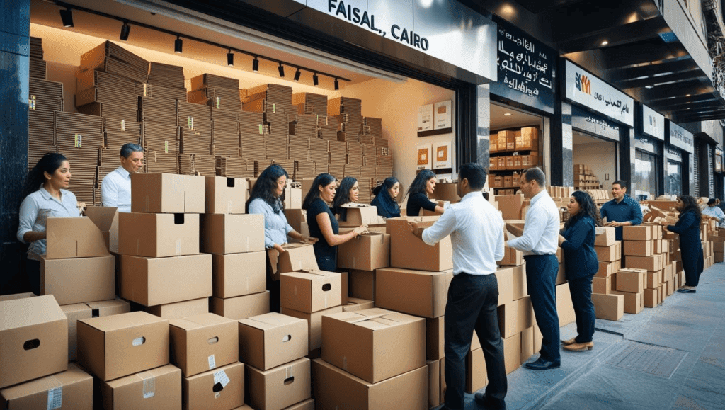 كراتين للبيع في حلوان لتخزين ونقل الأغراض.