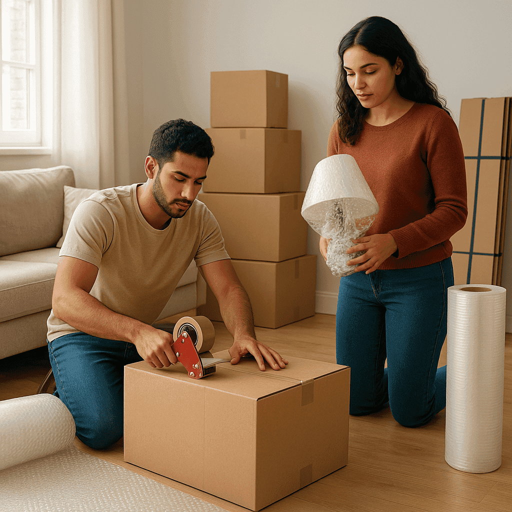 مجموعة كراتين لباقة الشقة الصغيرة