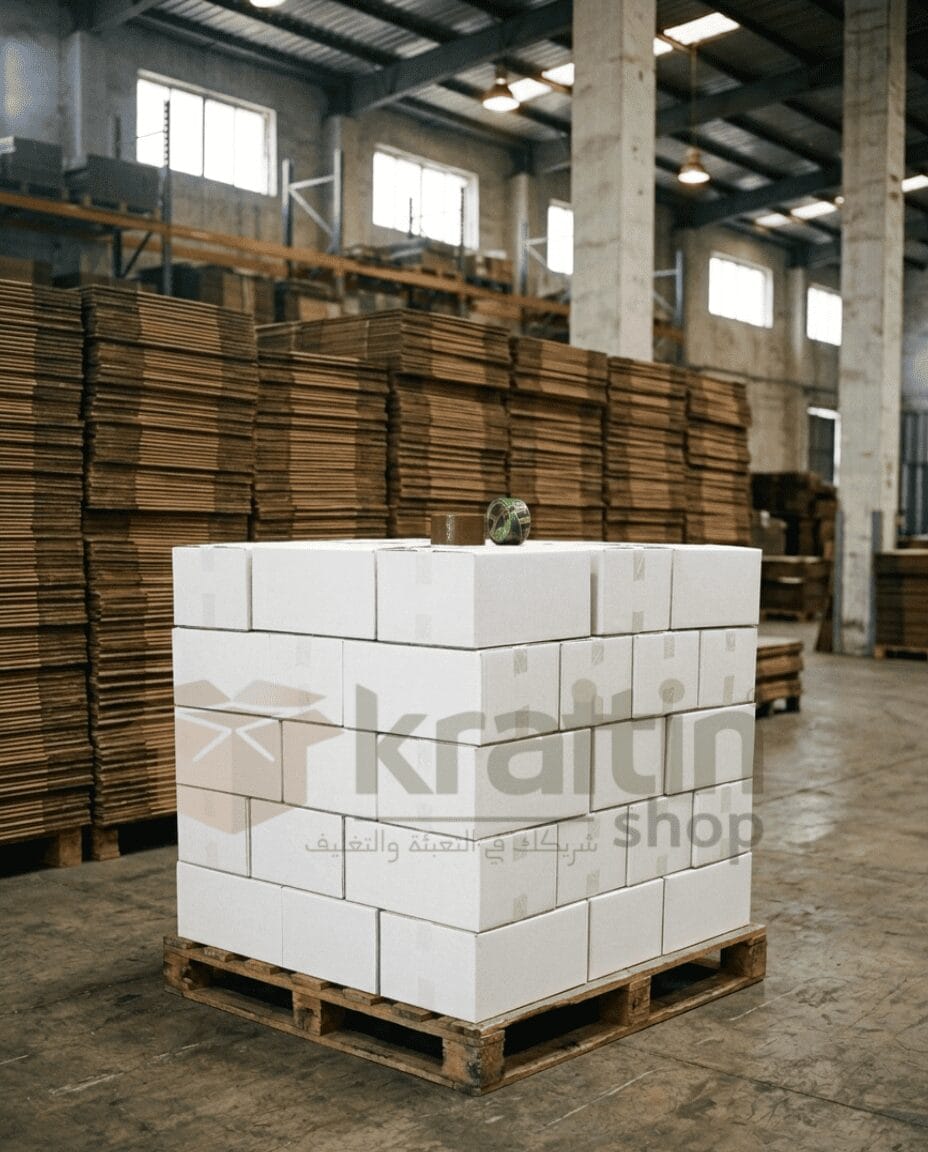 رص الكراتين عاشق ومعشوق على البالتات